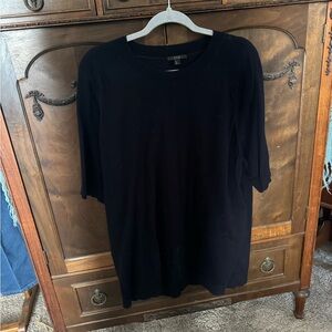 COS Black Short Sleeve Knit Top